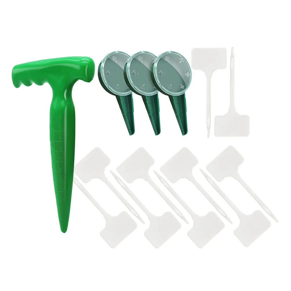 1Set Seed Dispenser Tool Plastic Garden Sowing Planter Portable Adjustable Seed Planting Tool for Home Gardening Zpaxo