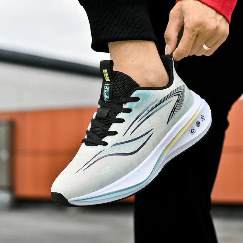 Men's Casual Sneakers Luxury Trainer Shoes Breathable Race Running