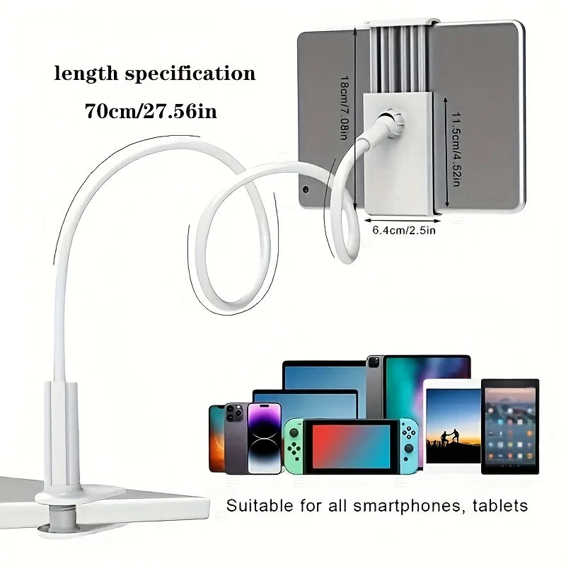 Universal 360-Degree Rotating Tablet Phone Holder Adjustable Spiral