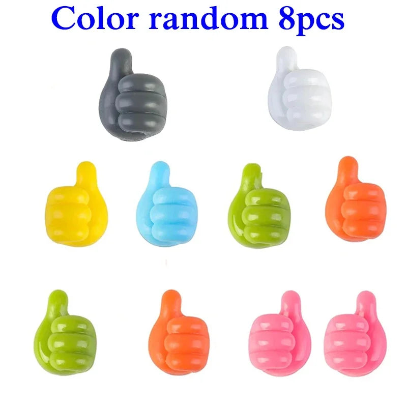 Hand-Shaped Rubber Hook | Cable, Glasses & Cord Organizer