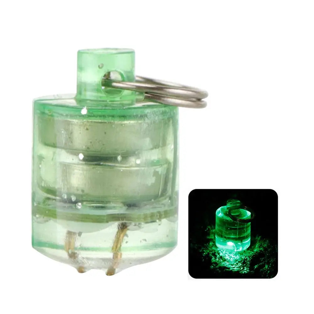 Mini LED Fishing Lure Light Water Triggered Underwater Bait Lamp Green