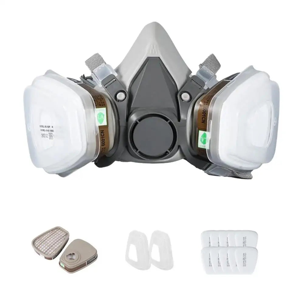 Half Face Respirator Adjustable Reusable Dustproof Mask Painting