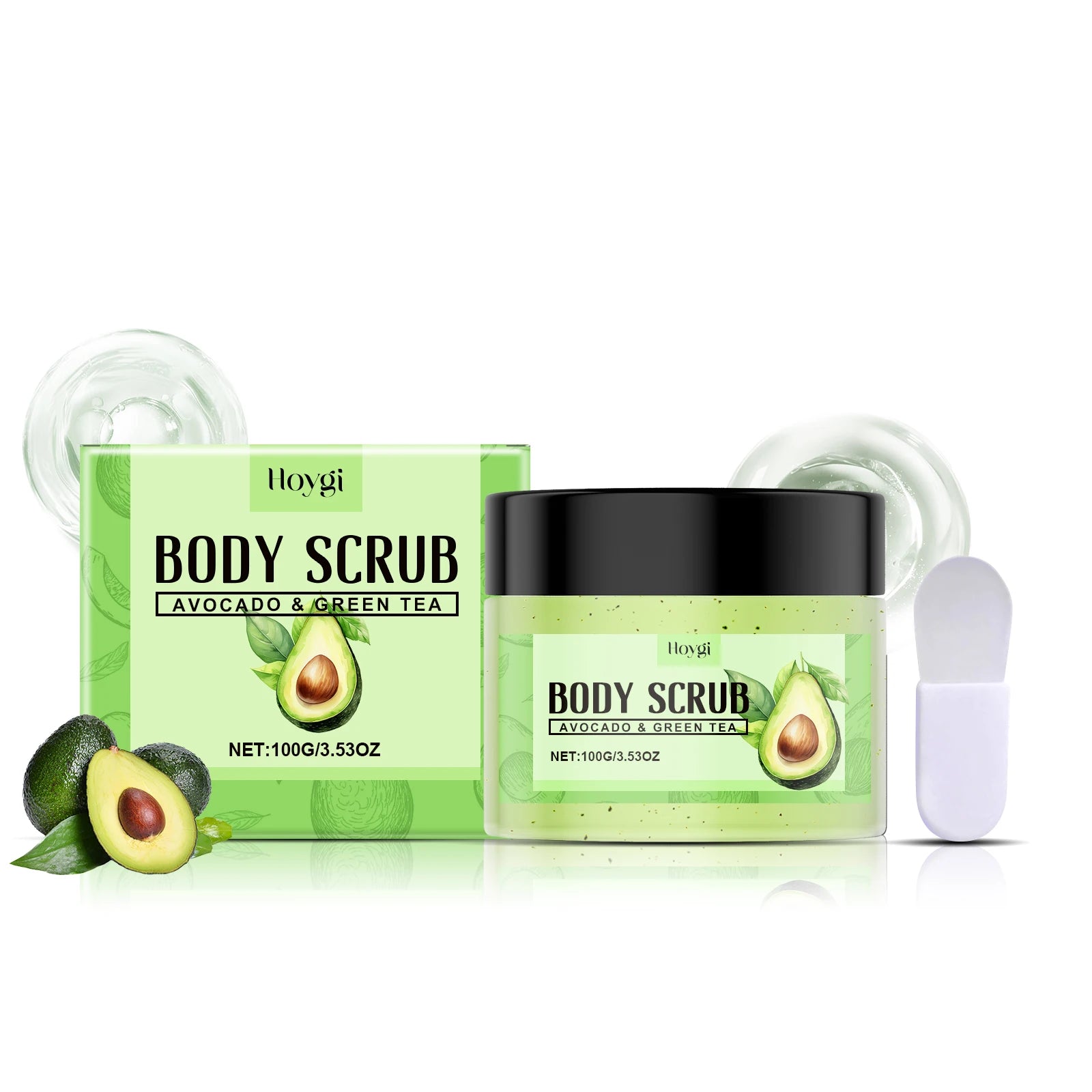 Matcha Body Scrub Gentle Exfoliating Cleansing Pores Effectively Removes Dirt Smooth Skin Nourishing Skin Scrub Nourishing Care Zpaxo 100g boxed