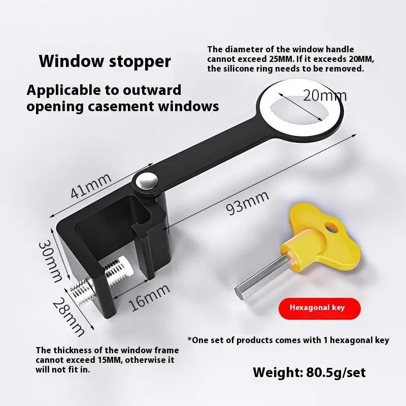 1Set Home Guard Locking Buckle Free Punch Metal Window Lock Limiter Windows Handle Restrictor Lock Kids Safety Protection Locks Zpaxo A1 China Mainland