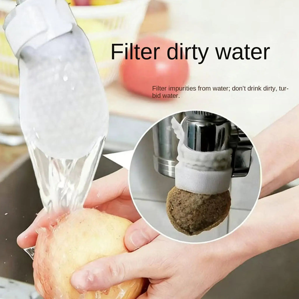 Faucet Filter Cotton Splash-proof Pouch DIY Sediment Purifier Bag