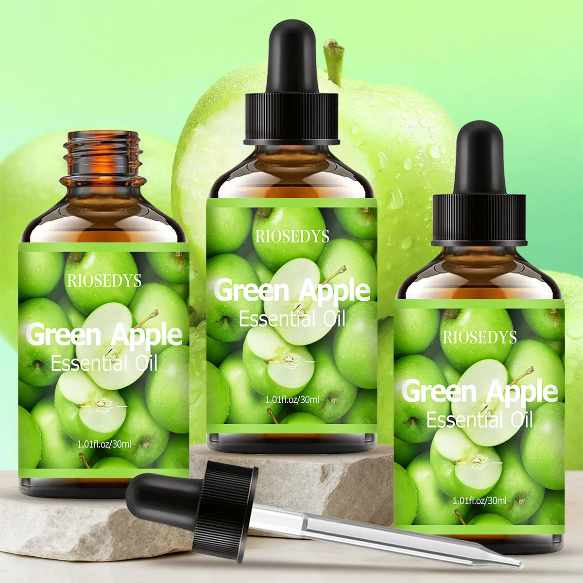 Green apple essential oil natural fragrance, is suitable for body massage treatments ,hair care anddiffuser Zpaxo
