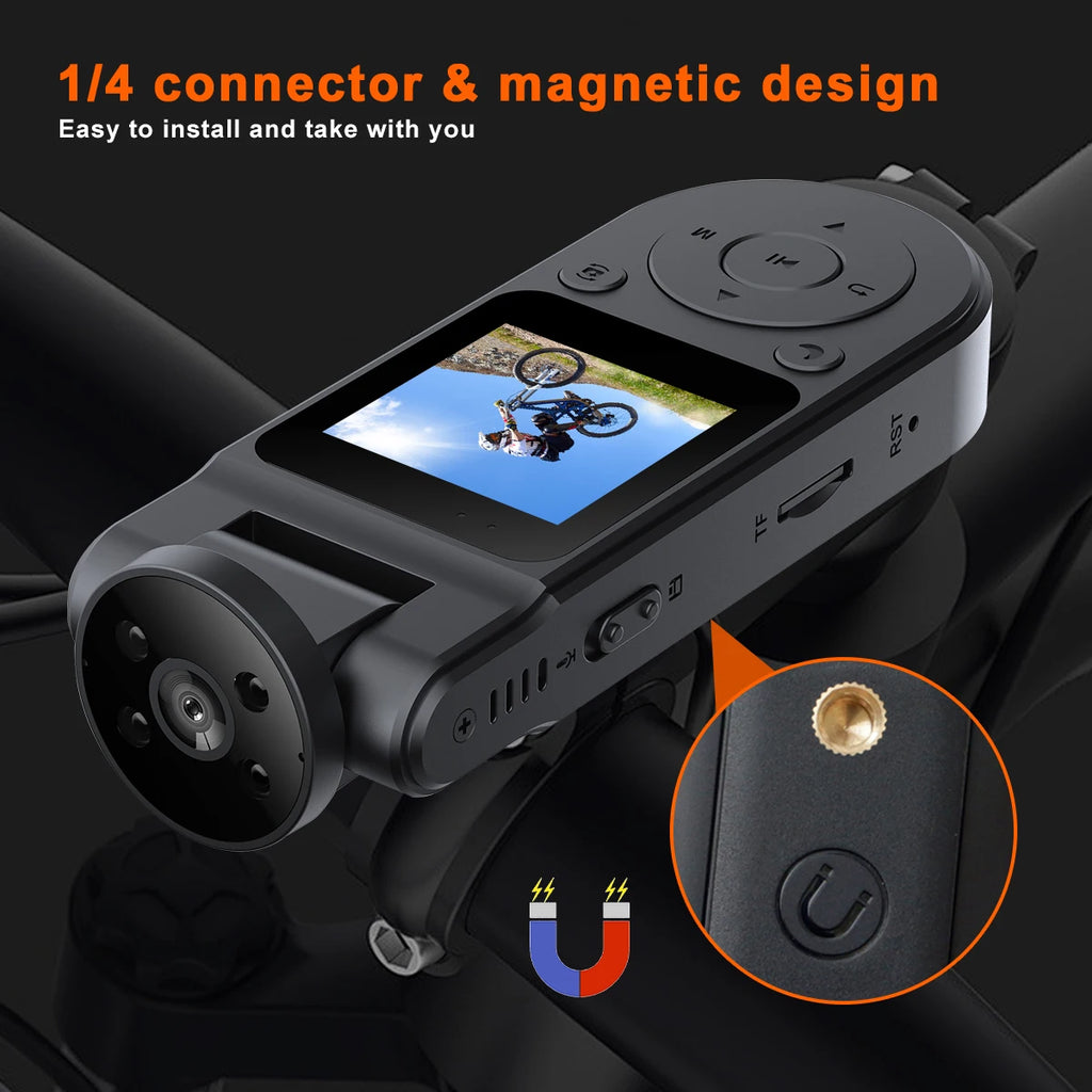 HD 1080P Mini Camera Bodycam 180° Adjustable Sports DV Camera Outdoor Law Enforcement Recorder Wifi Hotspot Night Vision Cam Zpaxo