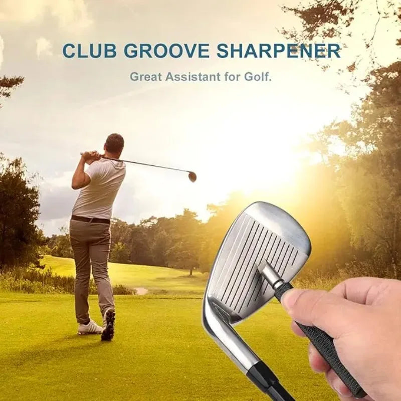 Golf Groove Sharpener – U/V/Square Wedge Regrooving Tool Golf Groove Sharpener Zpaxo