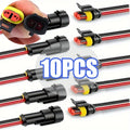 Waterproof 2 Pin Wire Connectors - 20 AWG Automotive Connector Kit for Car, Truck, Motorcycle, and Marine Boat Zpaxo 10PCS-5pair