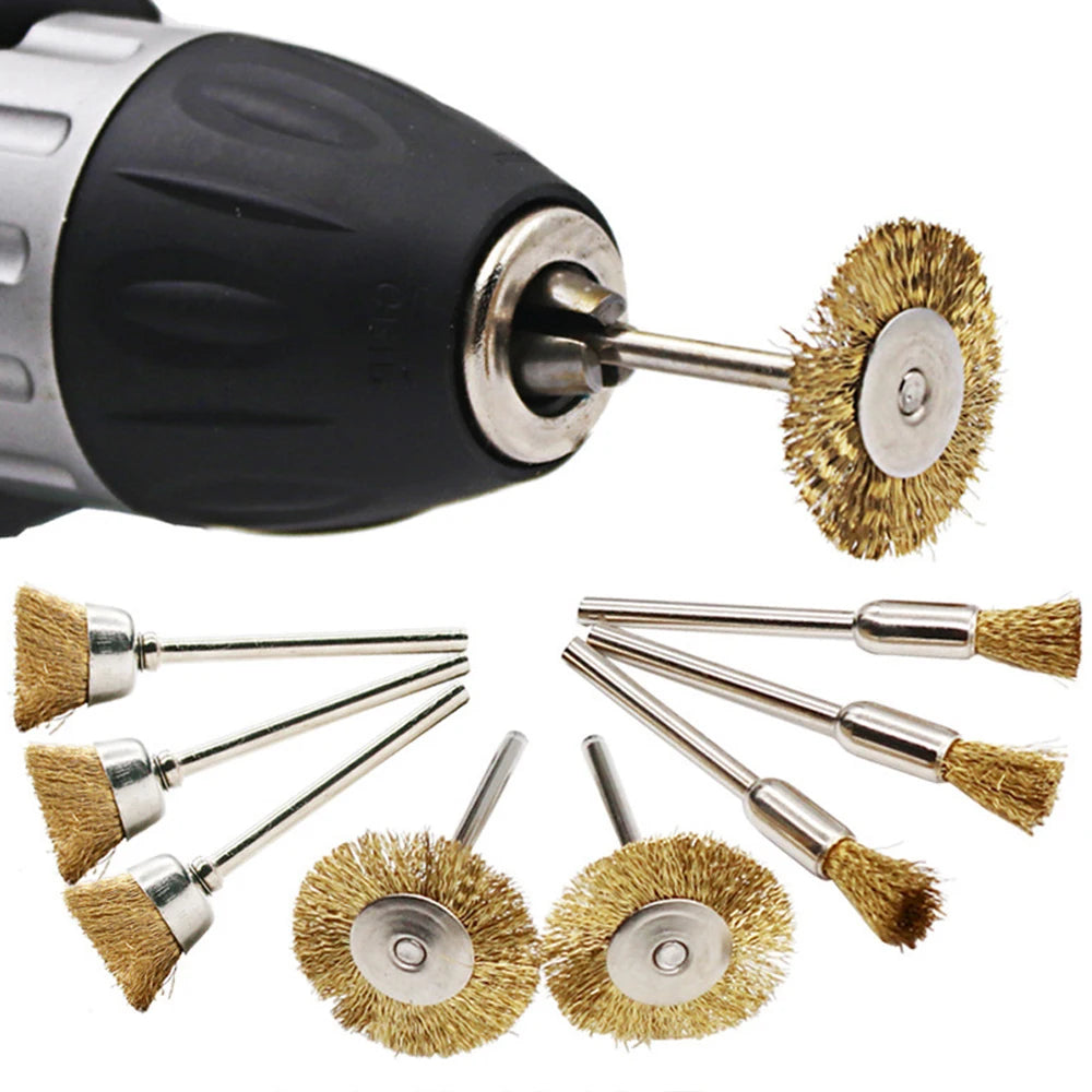Dremel Accessories Wheel Brass Brush Rust Removal Stainle Wire Steel