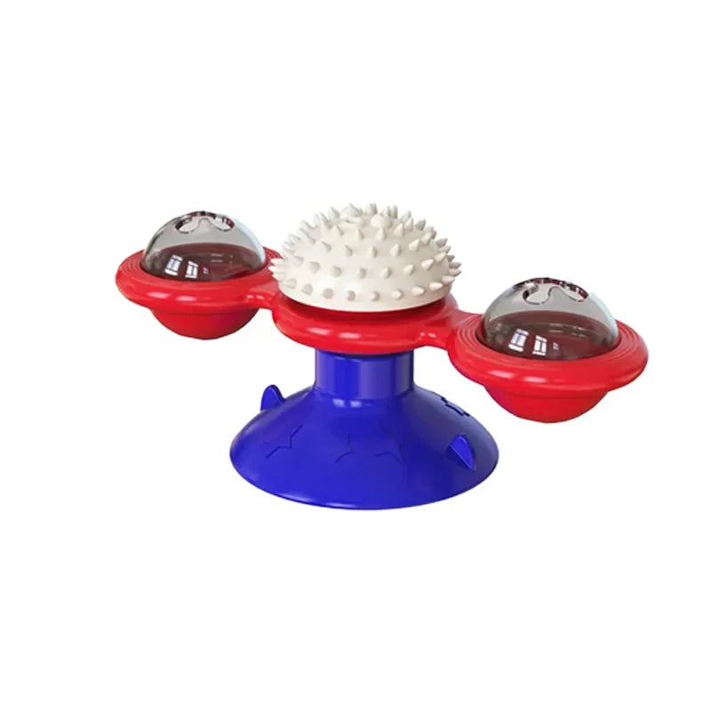 Windmill Cat Toy Interactive Pet Toys Cats Puzzle Game Whirligig