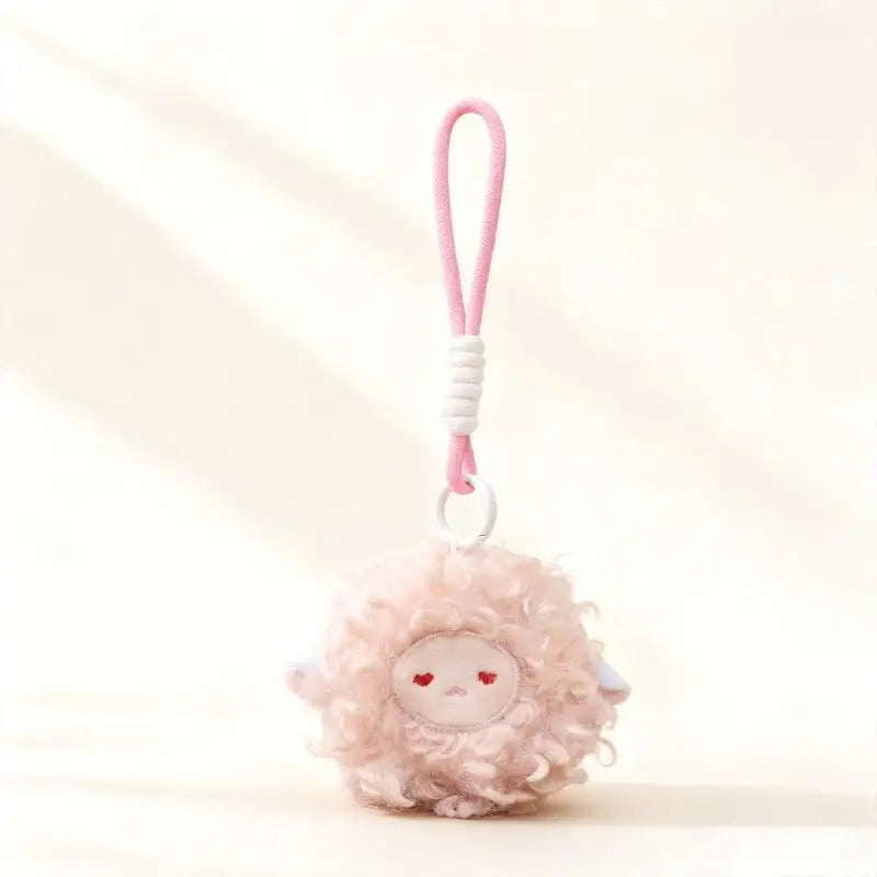 Adorable Soft Toy Curly Sheep Keychain Perfect Bag Pendant Birthday Zpaxo A1