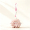 Adorable Soft Toy Curly Sheep Keychain Perfect Bag Pendant Birthday Zpaxo A1
