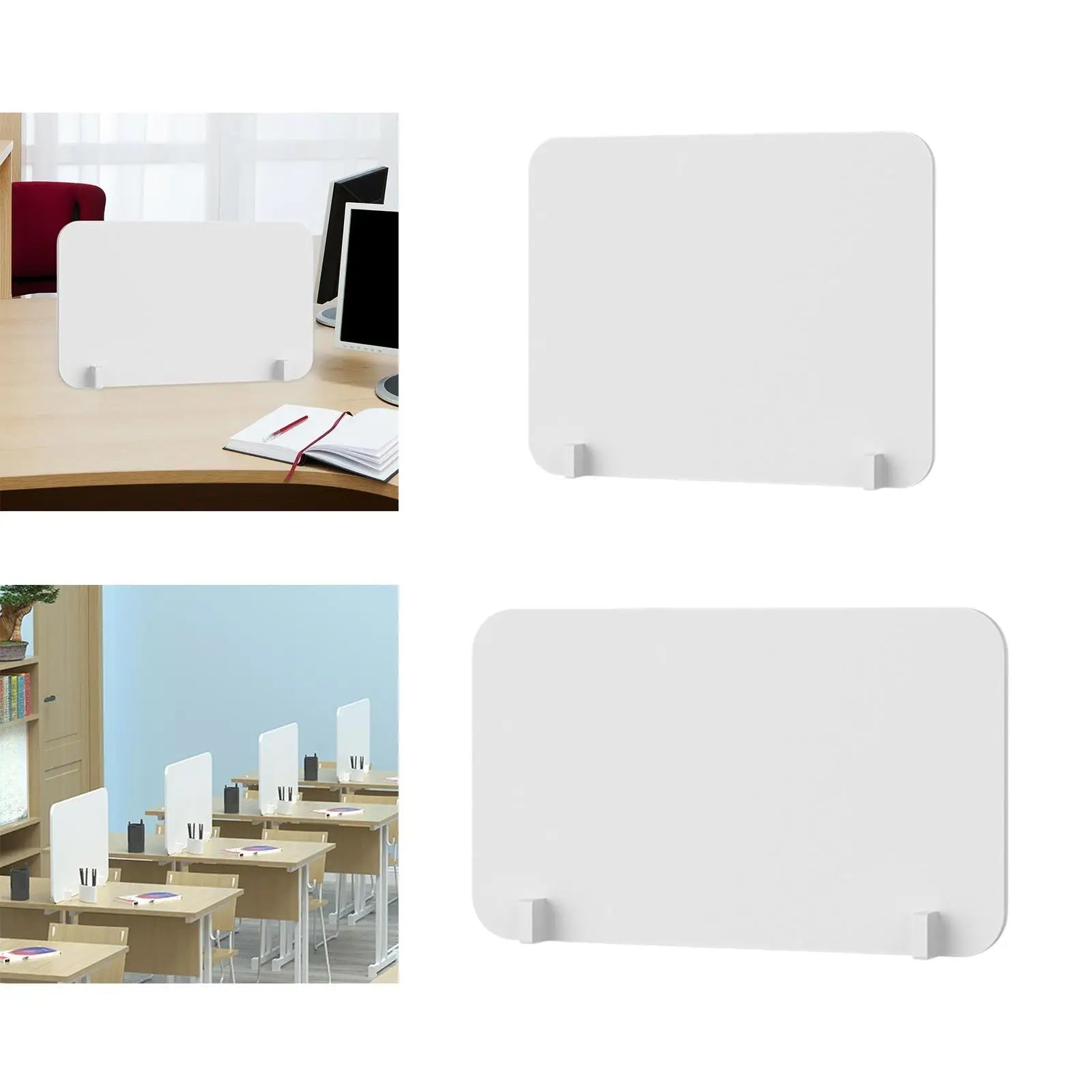 PVC Desktop Partition Panel – Freestanding Desk Divider Shield Desk Privacy Divider Zpaxo