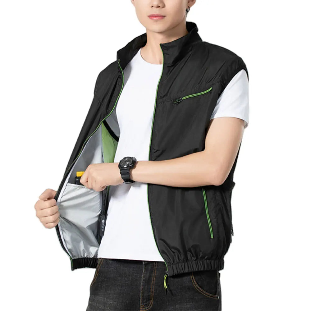 Ice Vest Breathable Fishing Vest Sleeveless Workwear for Summer Outdoor Activities Zpaxo