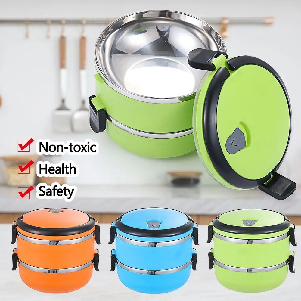 Vacuum Insulated Stainless Steel Lunch Box – Leakproof Food Flask Insulated Lunch Box Zpaxo
