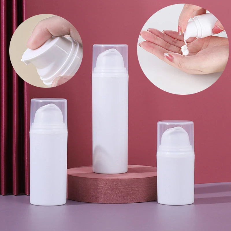 15 30 Empty Airless Pump Bottles Mini Lotion Vacuum Cosmetic Zpaxo