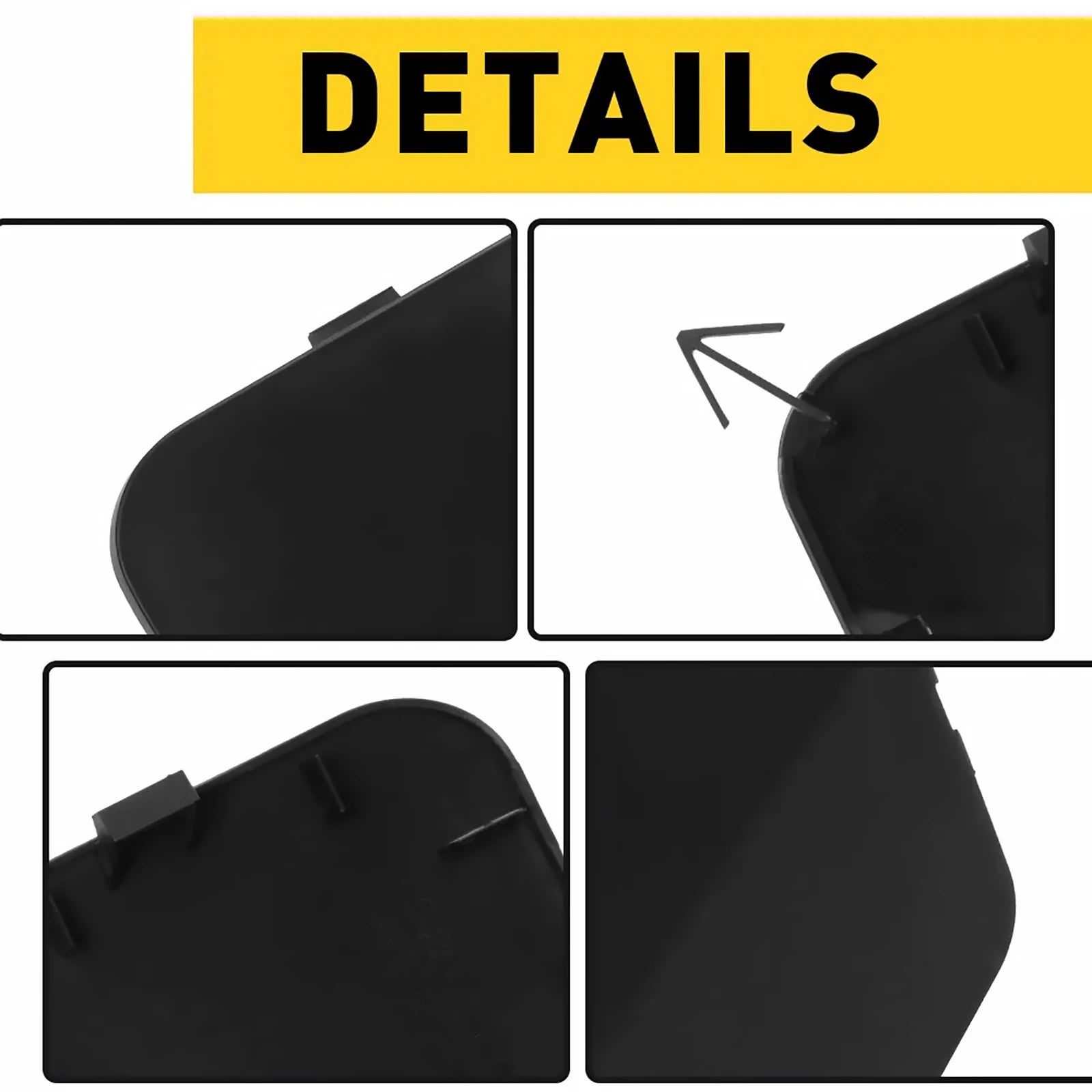 Black Plastic Front Bumper Tow Hook Eye Cover Cap 622A0-3KA0A