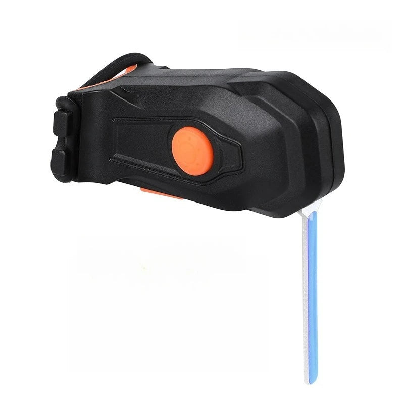 New Bicycle Flow Tail Light Night Riding Safety Indicator Light Mountain Bike Road Bike Creative High Brightness Warning Light Zpaxo Blue Flowing light