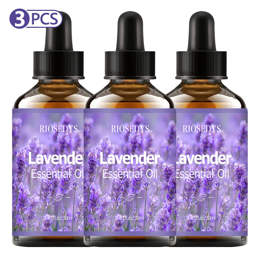 LAVENDER Essential Oil Natural Fragrance Suitable Body Massage Zpaxo LAVENDER 3pcs 30ml