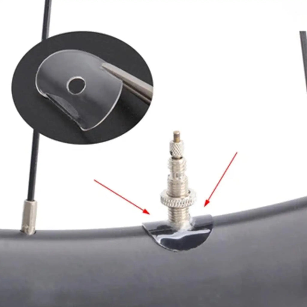 Cycle Air Nozzle Fixing Stickers 4X Cycle Air Nozzle Gasket Sticker Cycle Valve Pad Sticker Adhesive Protective Glue Pad Zpaxo