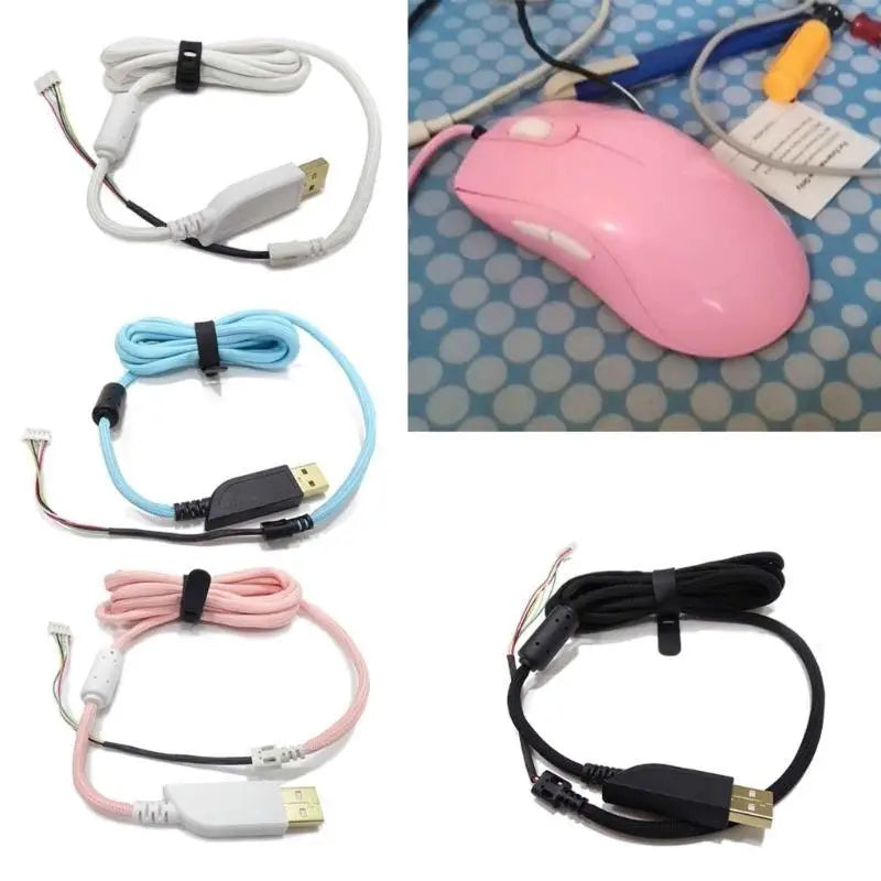 652F Durable Umbrella Rope Mouse Line Replacement for ZOWIE S1 FK-B ZA-B, FK1-B Zpaxo