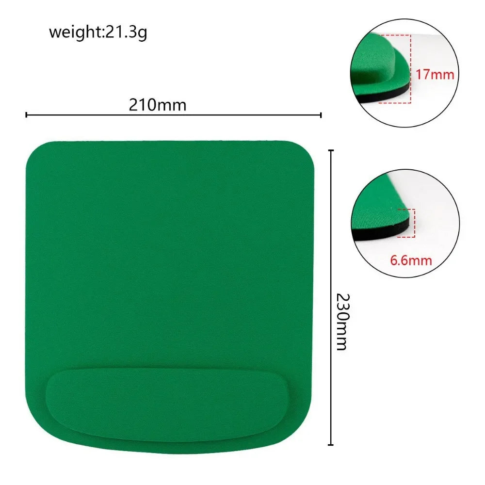 Round EVA Wrist Mouse Pad Computer Support Slow Rebound Memory Foam Zpaxo