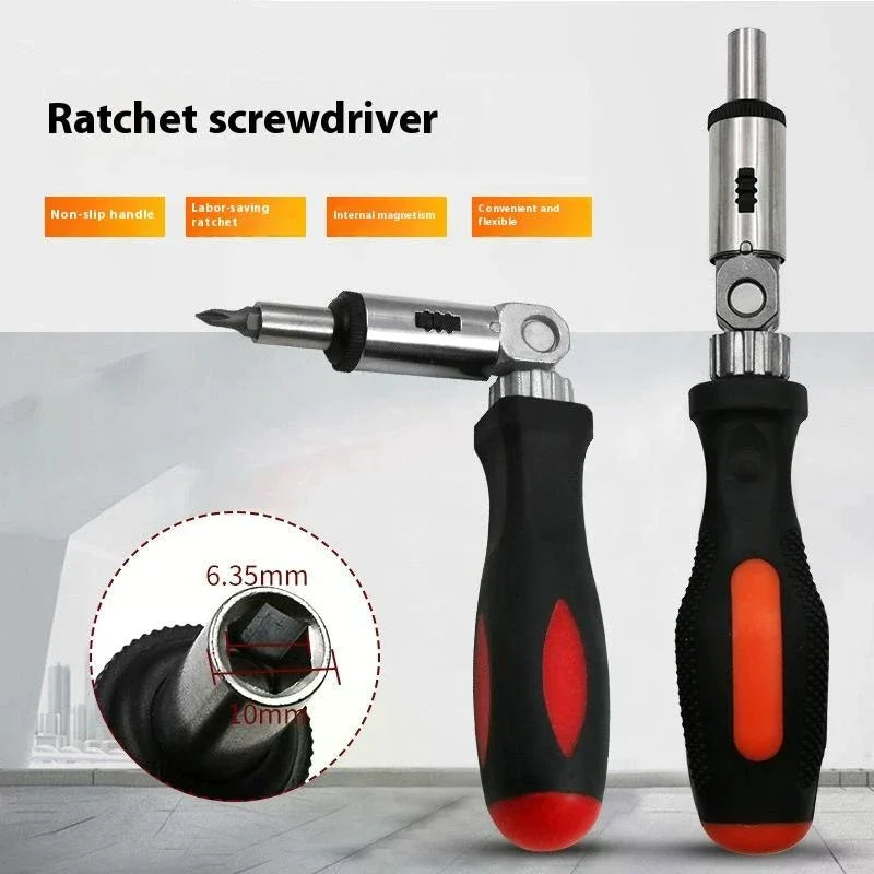 1 Hex Interface Multi-function Magnetic Bit Ratchet Screwdriver Angle Zpaxo