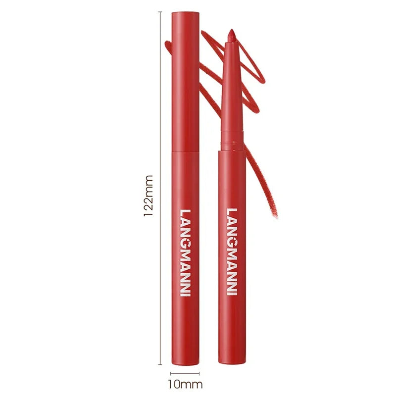 12 Colors Waterproof Lip Liner Pencil Matte Red Brown Plumping Lip Stain Long-Lasting Smooth Perfect Outline & Filling Lips Zpaxo