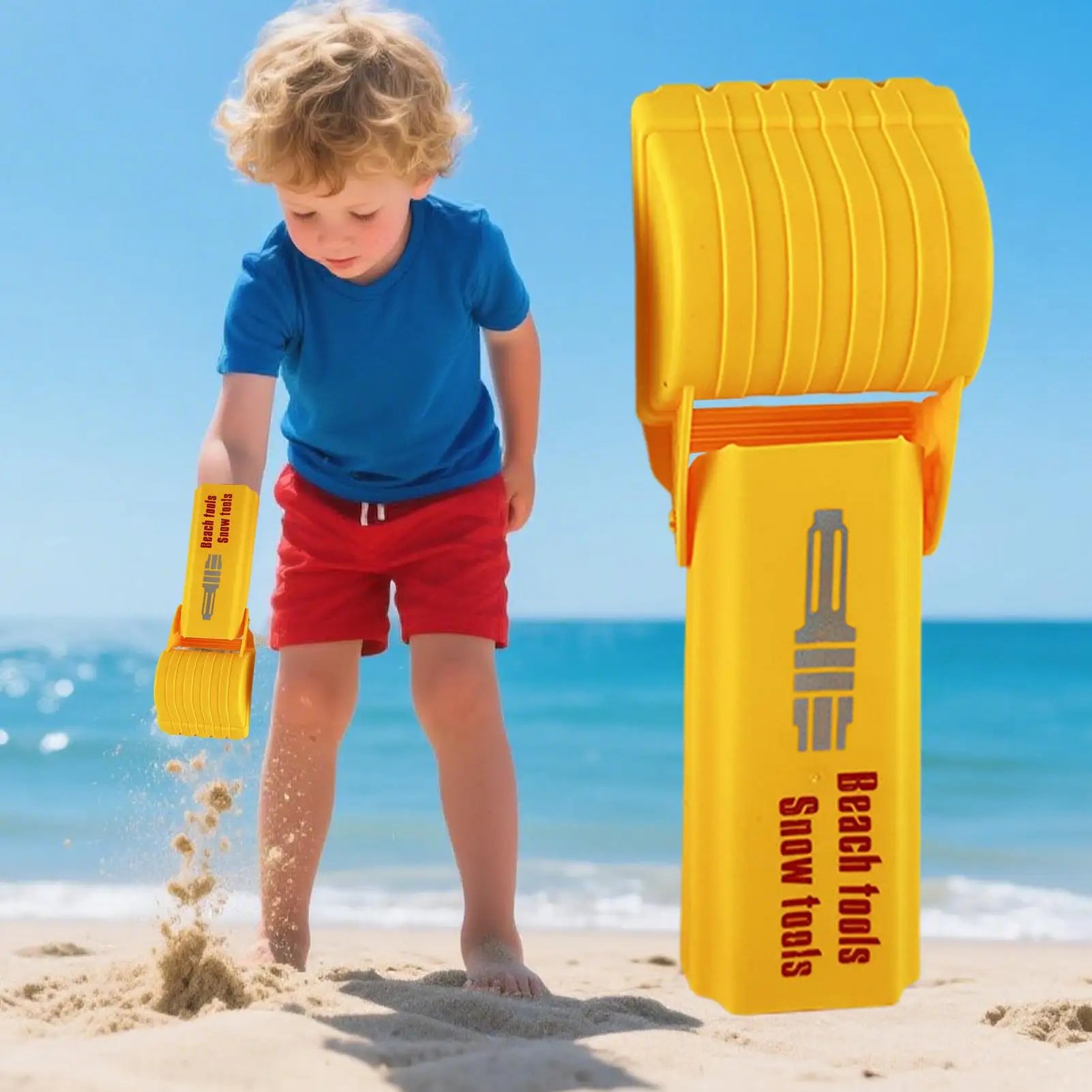Handheld Sand Excavator Handheld Beach Sandbox Digger Toy Ergonomic Construction Shovel Snow Grabber Tool Outdoor Grip Strength Zpaxo