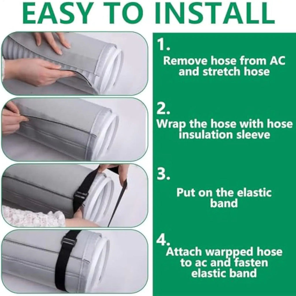 Portable AC Hose Insulation Sleeve Dust-proof Thermal Wrap Cover