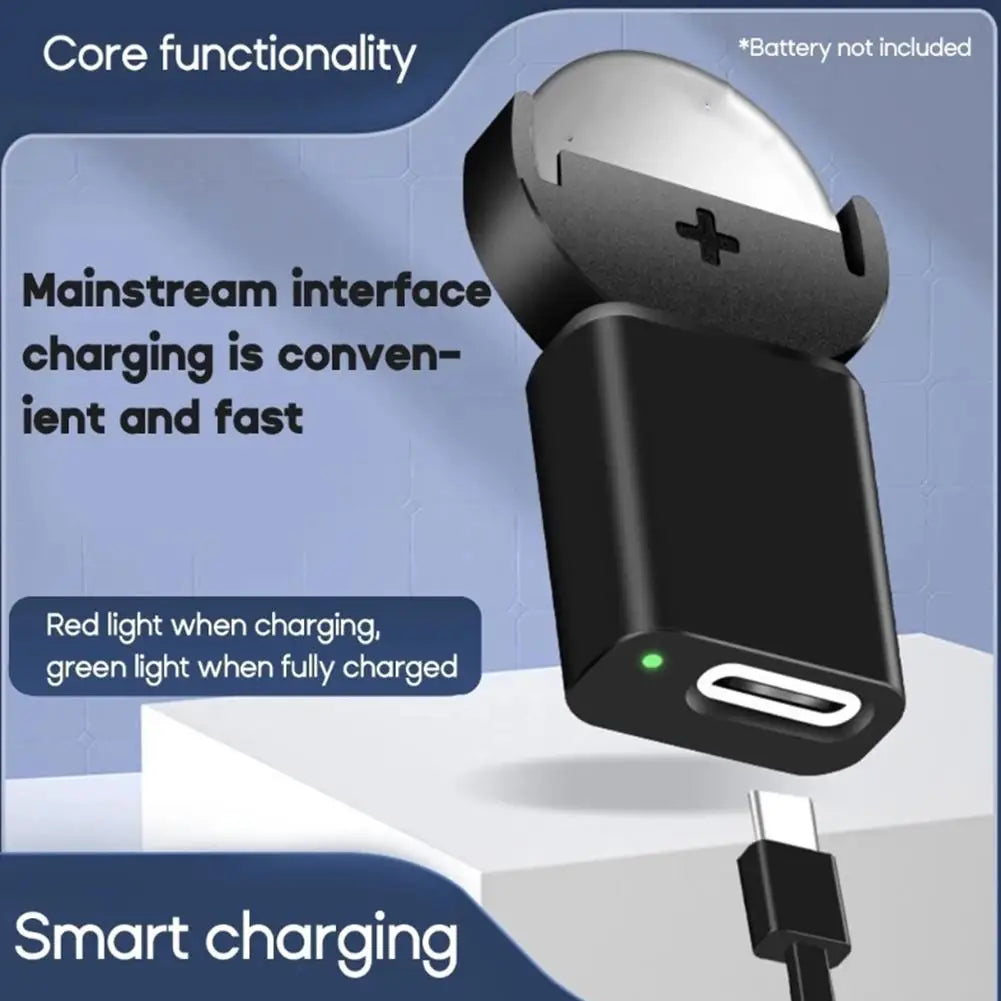 USB-C Lithium Coin Battery Charger – LIR2032 LIR2025 LIR1632 Coin Battery Charger Zpaxo