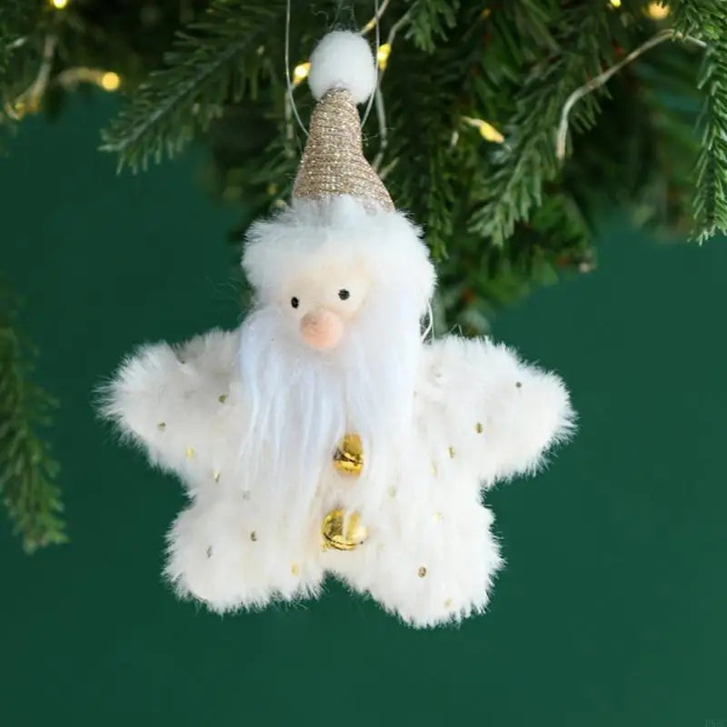 Soft Plush Doll Christmas Tree Ornament Santa Reindeer Hanging