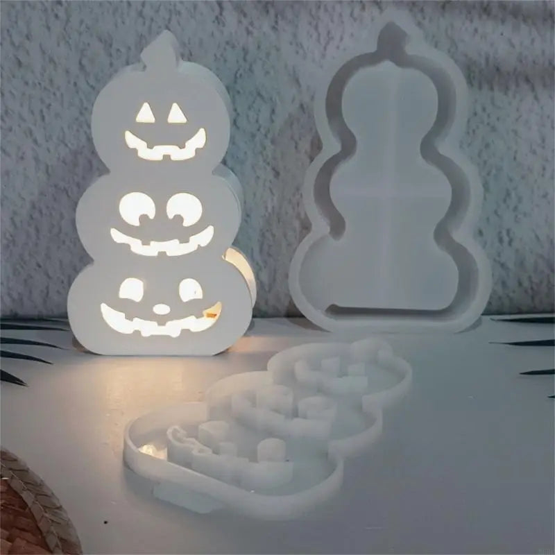 Silicone Molds Plasters Halloween Pumpkin Light Casting Ornament