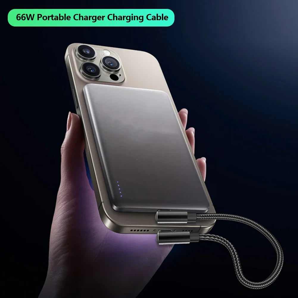 90° Right-Angle 66W 6A USB-C Fast Charging Cable | 25/50cm