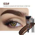 Natural 6 Colors Liquid Dyeing Eyebrow Cream Waterproof Durable Brown