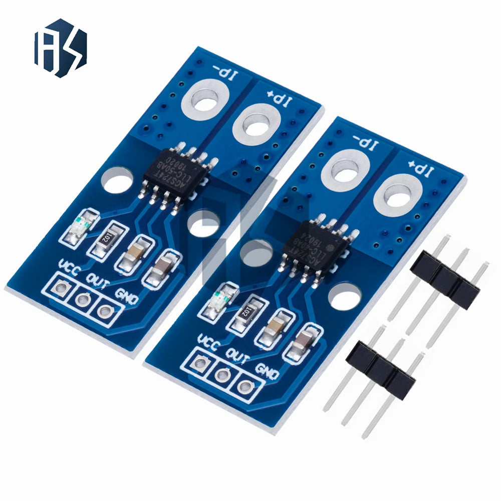 ACS724 Hall Effect Current Sensor Module 40A 50A Range 5V Operation Zpaxo