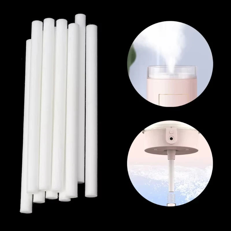 20pcs Mini USB Powered Humidifier Sticks 0.8cm X 8cm Portable Personal Desktop Room Filter Refill Wicks for Desktop Room Humidif Zpaxo Default Title