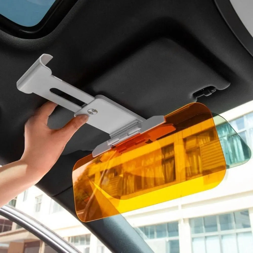 Polarized Car Sun Visor UV Blocking Adjustable Sun Visor Extender Fold Flip Down 2 IN 1 Anti Glare Sun Visor Day Night Vision Zpaxo