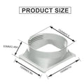 AC Exhaust Hose Coupler Square Air Outlet Adapter Mobile Conditioner