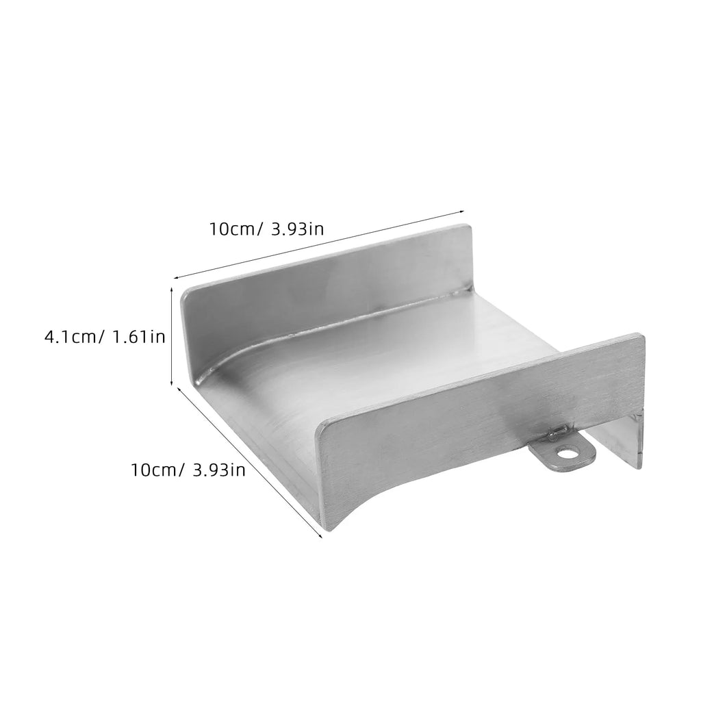 Waterfall Spillway Stainless Steel Outdoor Fountain Spout 3.93x3.93x1.61 Patio Pond Outlet for Backyard Water Garden Water Zpaxo