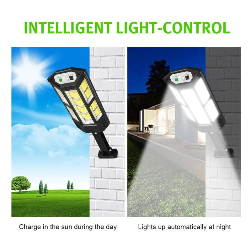 SHINEKNOT Solar LED Street Light – IP65 Waterproof Motion Sensor