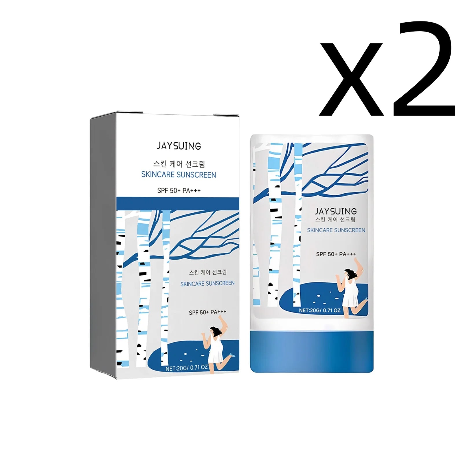 SPF 50 UV Sunscreen Stick – Waterproof, Oil Control, 20g Sunscreen Stick Zpaxo 2x20g 20g