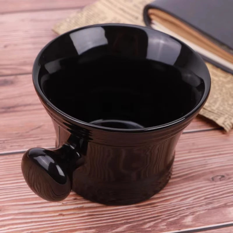 2026 Top Selling！Yaqi Black Color ABS Plastic Shaving Bowl for Men Shaving Brush Zpaxo