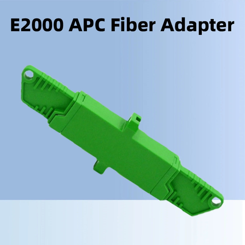 E2000 APC Fiber Adapter Single Mode Core Simplex Optical Connector