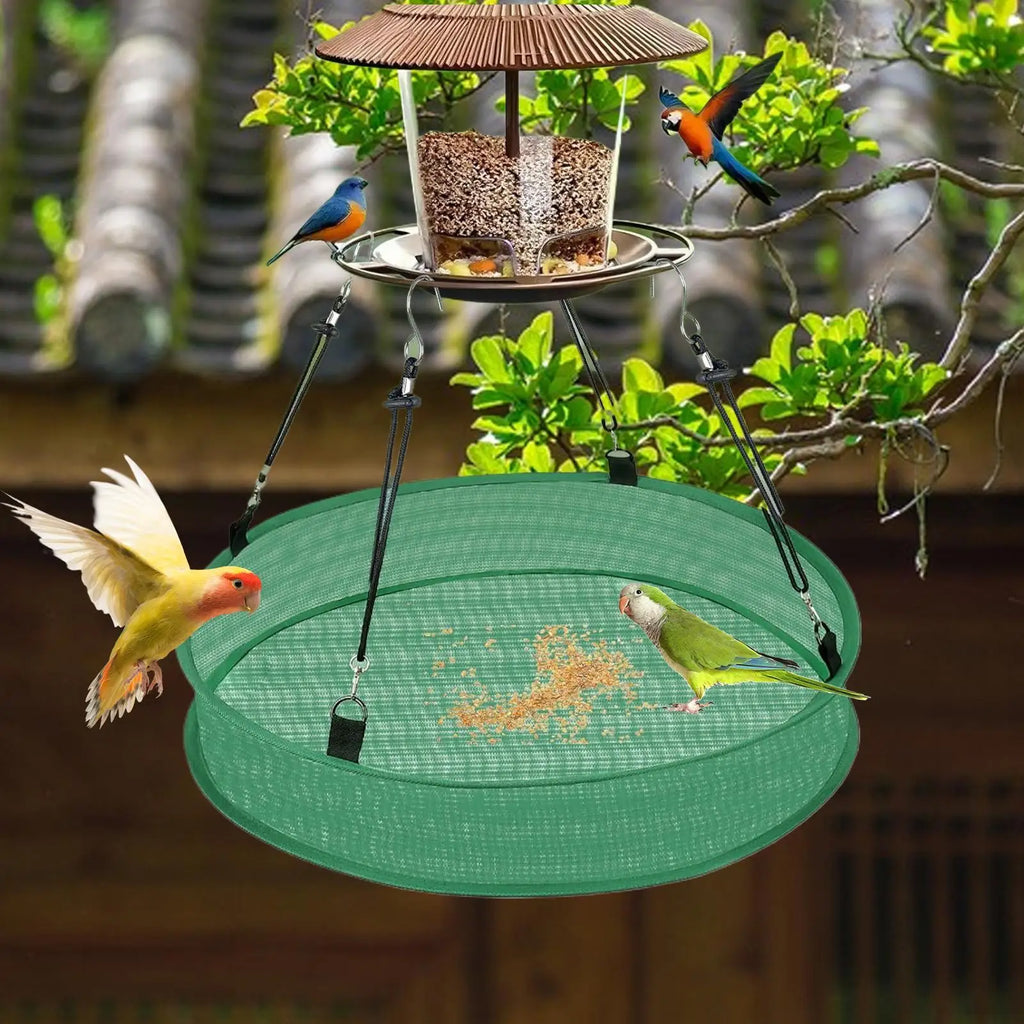 Outdoor Bird Feeders Window Bird Feeder Tray Heavy Duty Spill Proof Catcher Tray Outdoor Decor for Backyard Garden Porch Deck Zpaxo