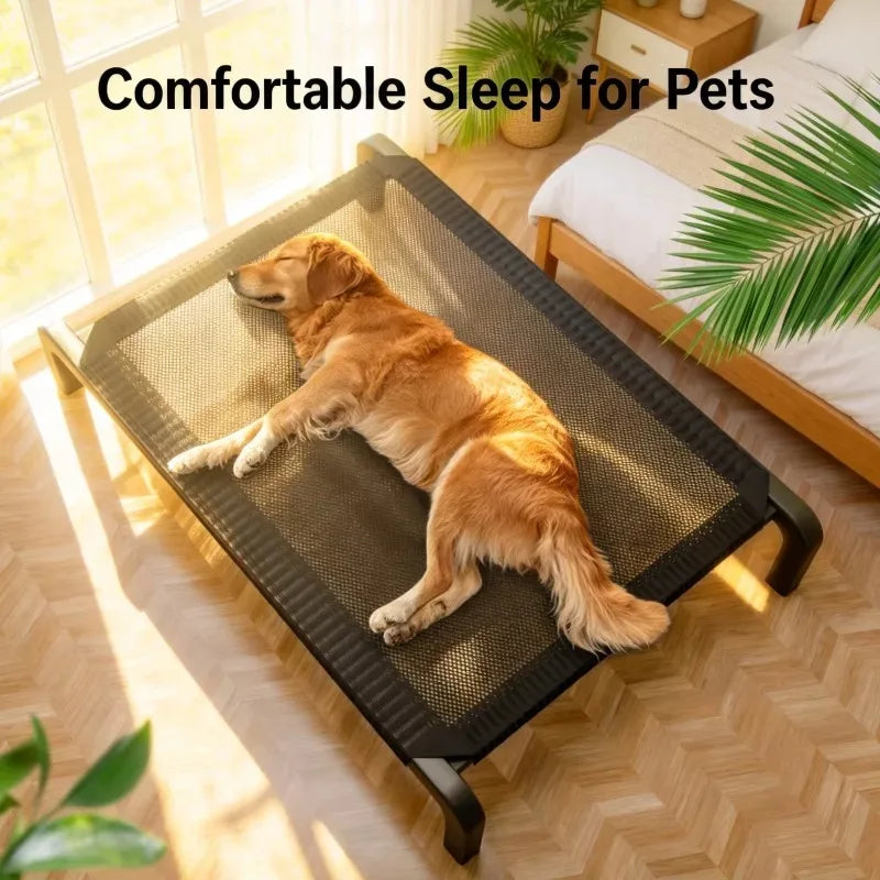 Foldable Elevated Dog Bed with Canopy – All Sizes & Seasons