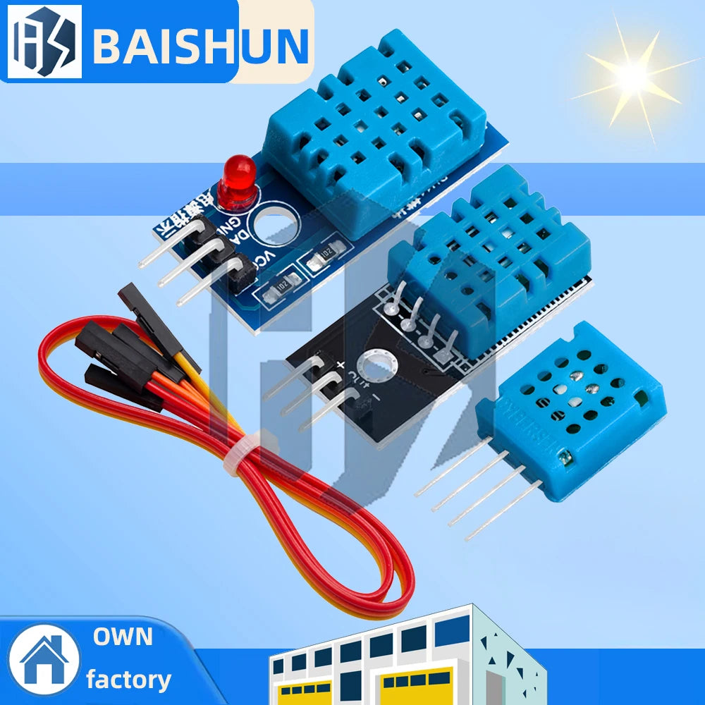 DHT11 Digital Temperature Humidity Sensor Module Sensors Compatible Zpaxo