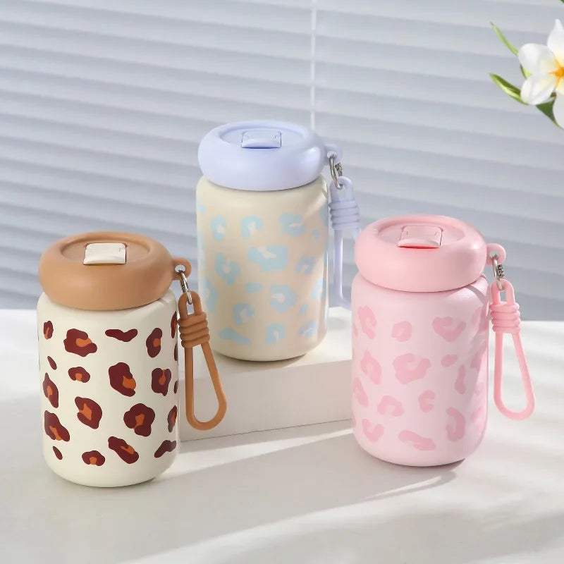 350ml Leopard Print Insulated Cup – 304 Stainless Steel Travel Insulated Travel Cup Zpaxo