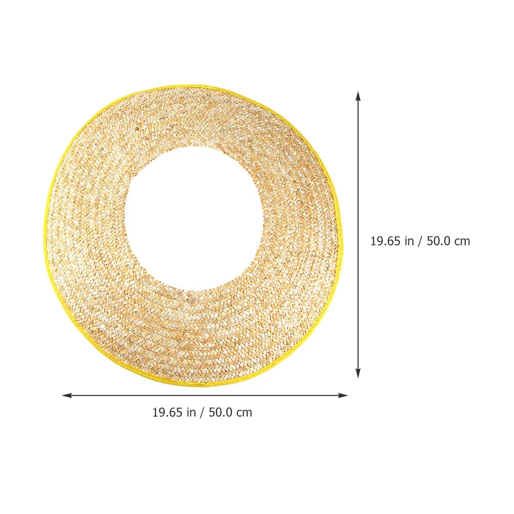 2Pcs Hard Hat Sun Shade Straw Visor Wide Brim Cover Neck Shade Construction Site Outdoor Accessories Hard Hat Visor Brim Zpaxo